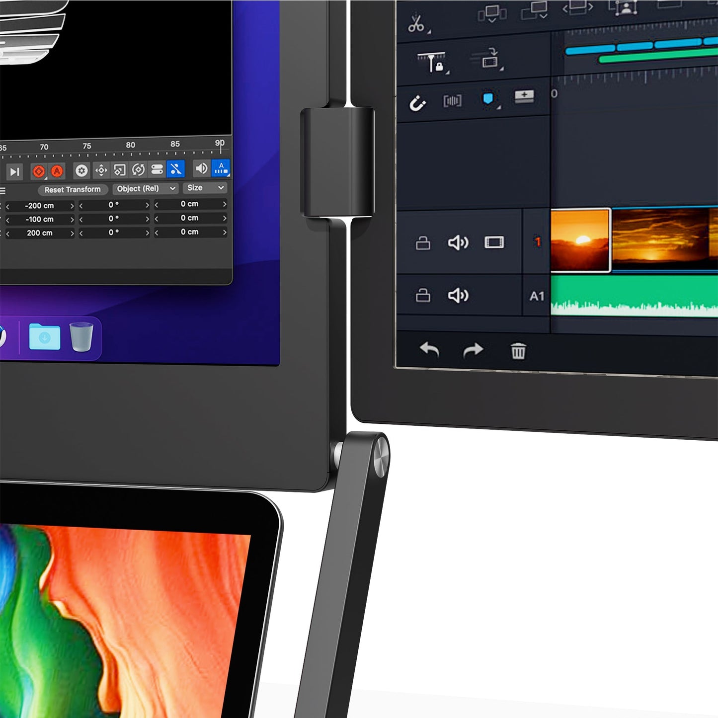 Everline™ Horizon: Portable Triple-Screen Monitor (15.5" Full HD)