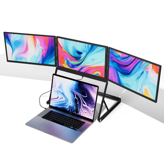 Everline™ Horizon: Portable Triple-Screen Monitor (15.5" Full HD)