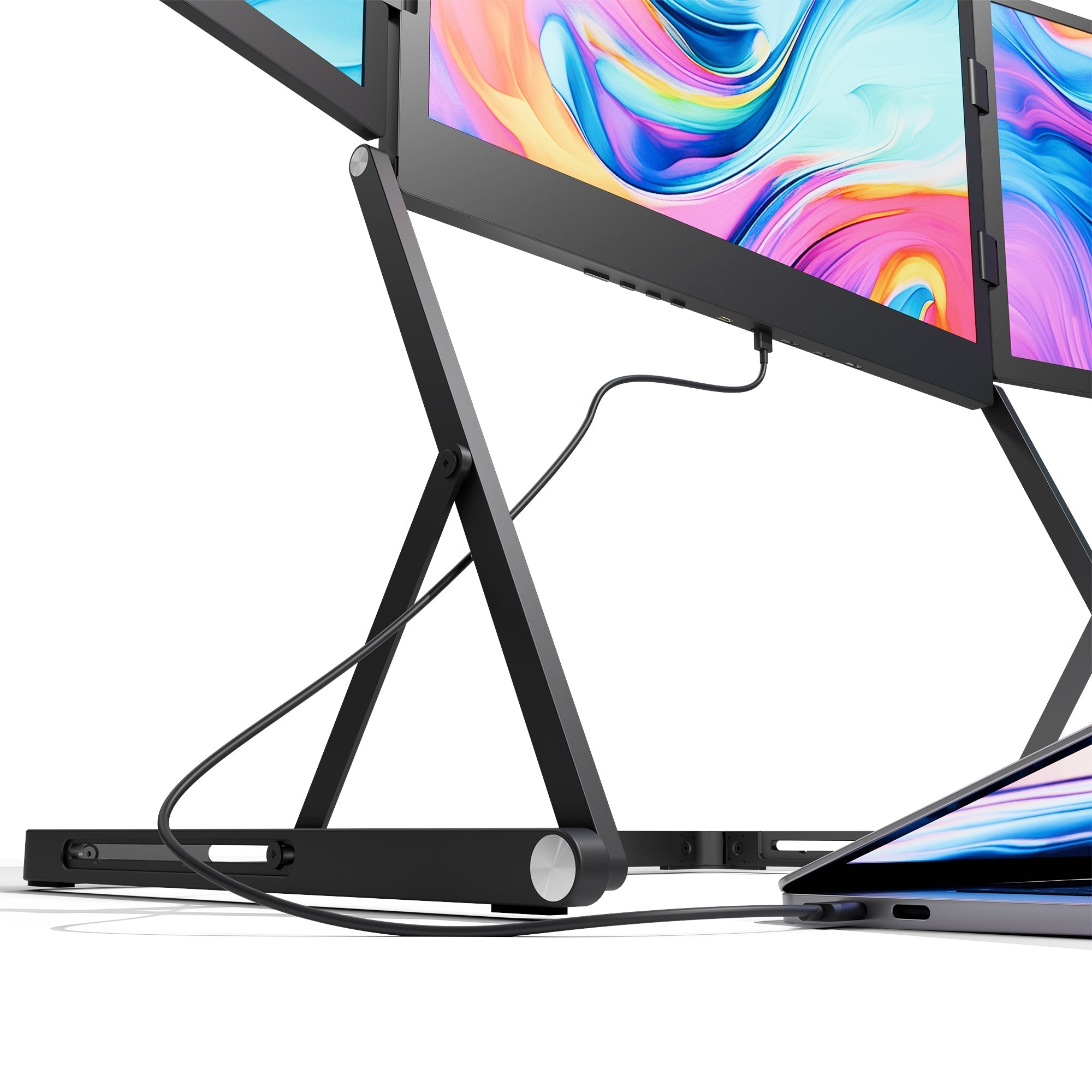 Everline™ Horizon: Portable Triple-Screen Monitor (15.5" Full HD)